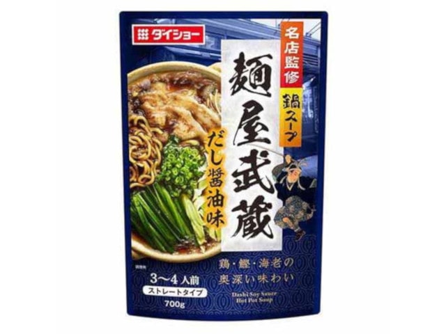 ダイショー名店監修鍋麺屋武蔵だし醤油700g※軽(ご注文単位10個)【直送品】