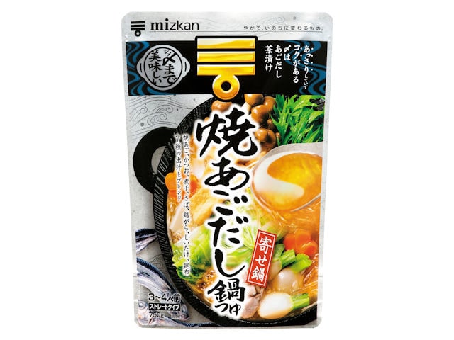 ミツカン〆まで美味しい焼あご鍋つゆ750g※軽(ご注文単位12個)【直送品】