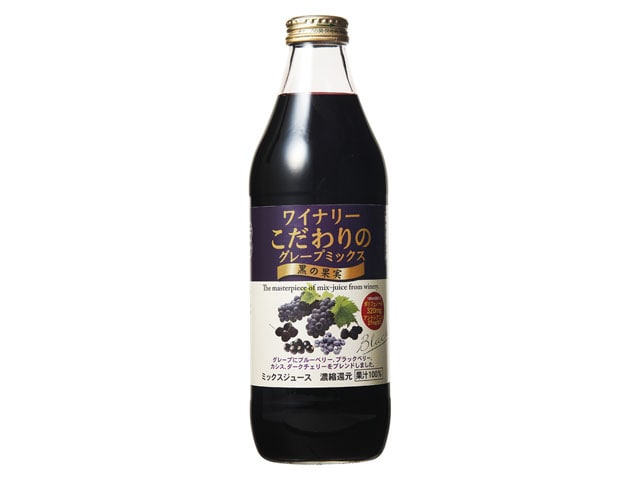 アルプスグレープミックス黒の果実瓶1L※軽(ご注文単位6個)【直送品】