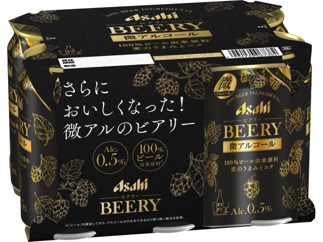 アサヒビアリー6缶パック350ml ※軽(ご注文単位4個)【直送品】