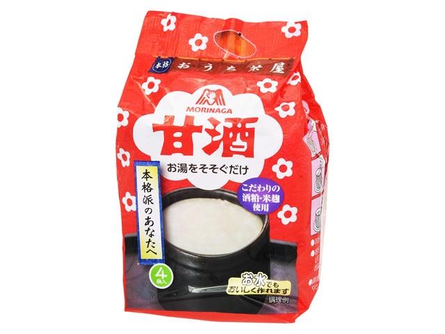 森永製菓甘酒4袋※軽(ご注文単位10個)【直送品】