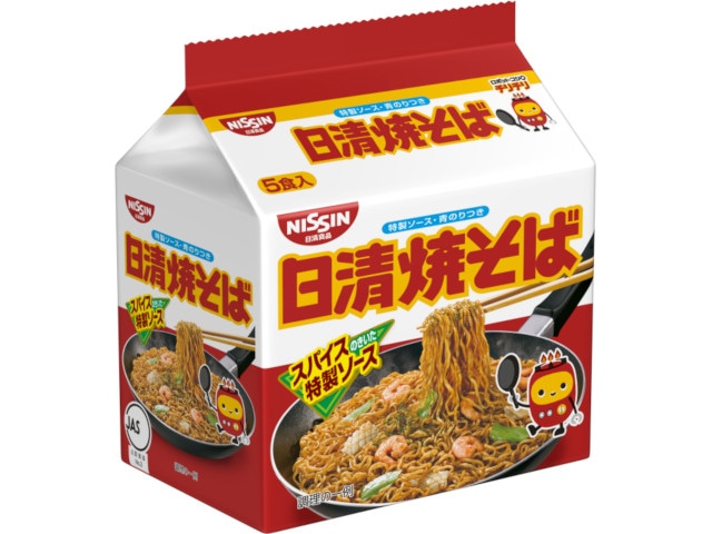 日清食品焼きそば100g5食 ※軽(ご注文単位6個)【直送品】