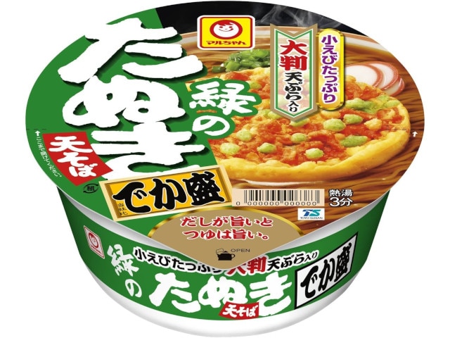 マルちゃん緑のたぬき天そばでか盛東146g※軽(ご注文単位12個)【直送品】
