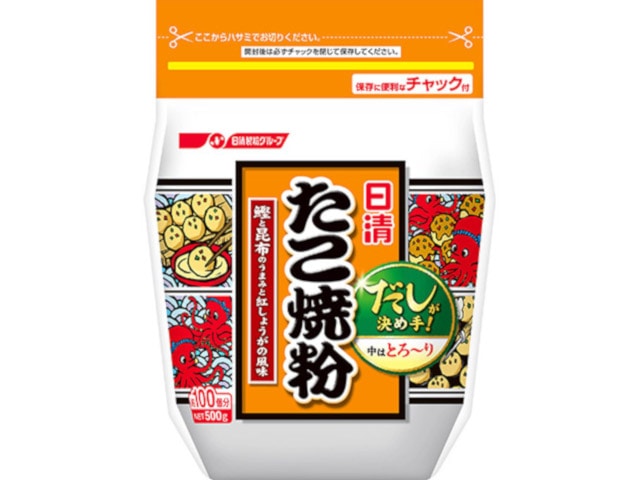 日清たこ焼粉500g※軽（ご注文単位12個）【直送品】
