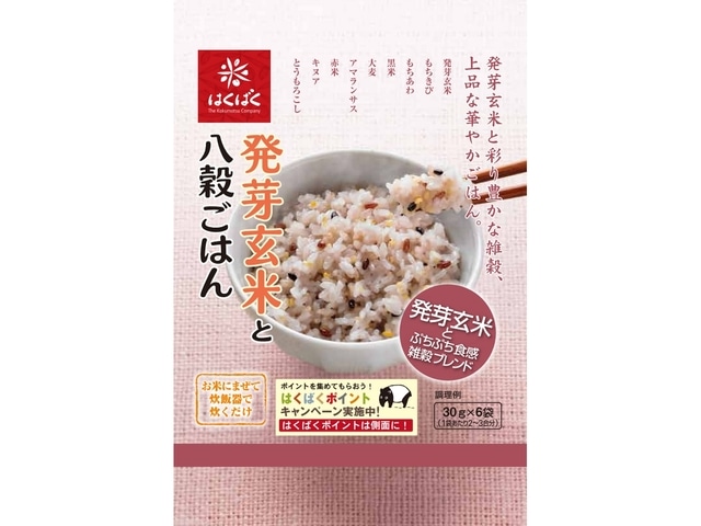 はくばく発芽玄米と八穀ごはん180g※軽(ご注文単位6個)【直送品】