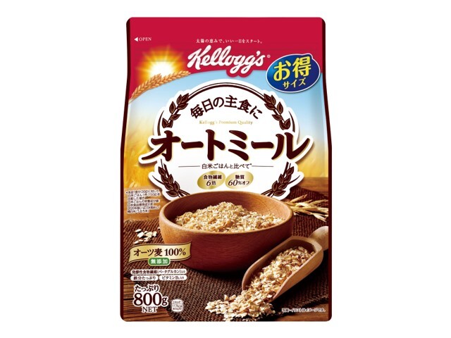 日本ケロッグオートミール徳用800g※軽(ご注文単位6個)【直送品】