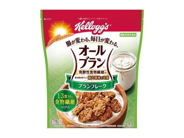 日本ケロッグオールブランブランフレーク270g※軽(ご注文単位6個)【直送品】