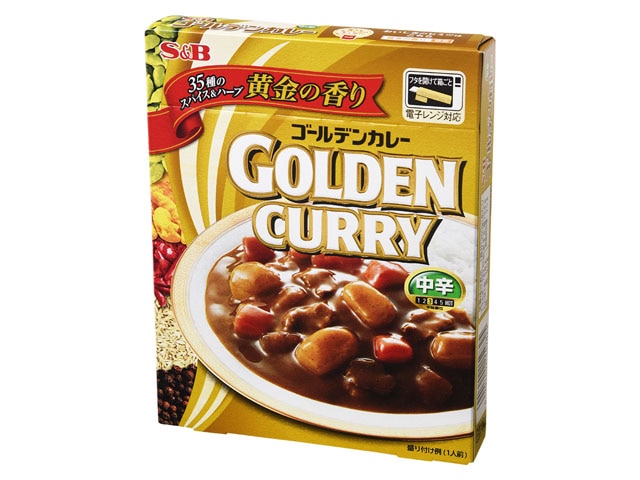 S&Bエスビーゴールデンカレーレトルト中辛200g※軽(ご注文単位5個)【直送品】