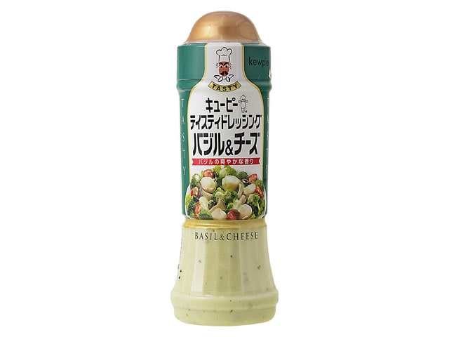 キューピーテイスティドレッシングバジル&チーズ210ml※軽(ご注文単位12個)【直送品】