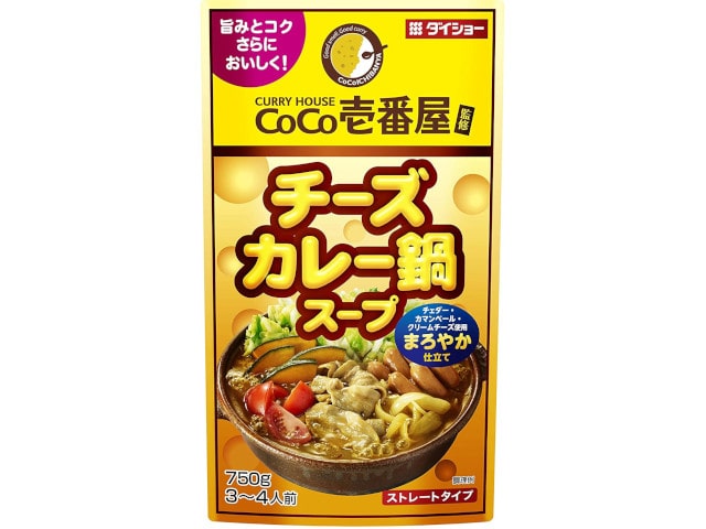 ダイショーCoCo壱番屋チーズカレー鍋スープ750g※軽(ご注文単位10個)【直送品】