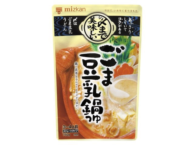 ミツカン〆まで美味しいごま豆乳鍋つゆストレート※軽(ご注文単位12個)【直送品】