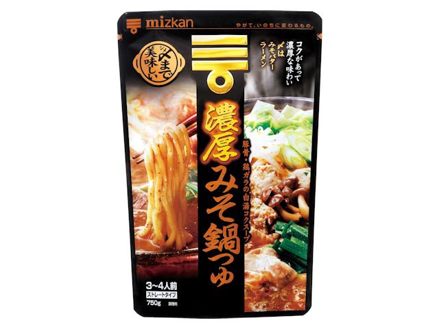 ミツカン〆までおいしい濃厚みそ鍋つゆストレート※軽(ご注文単位12個)【直送品】