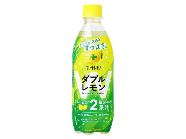 >ポッカサッポロキレートレモンWレモン500ml※軽(ご注文単位24個)【直送品】