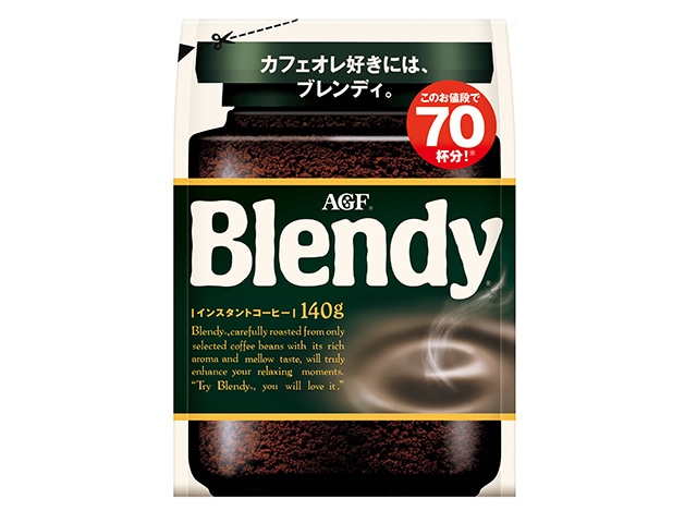 AGFブレンディインスタントコーヒー袋140g※軽(ご注文単位12個)【直送品】