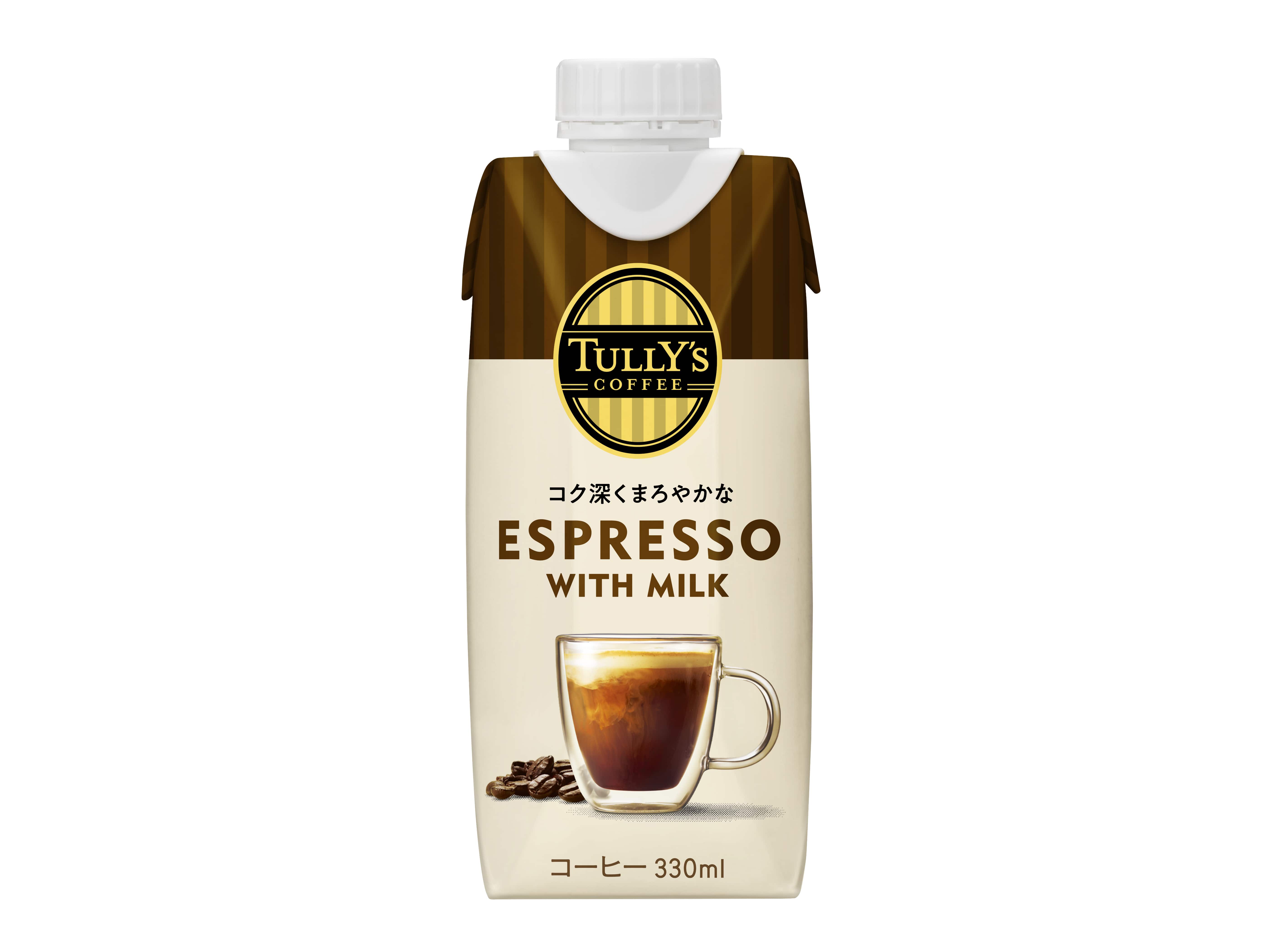 伊藤園TULLY’Sエスプレッソミルク330ml※軽(ご注文単位12個)【直送品】