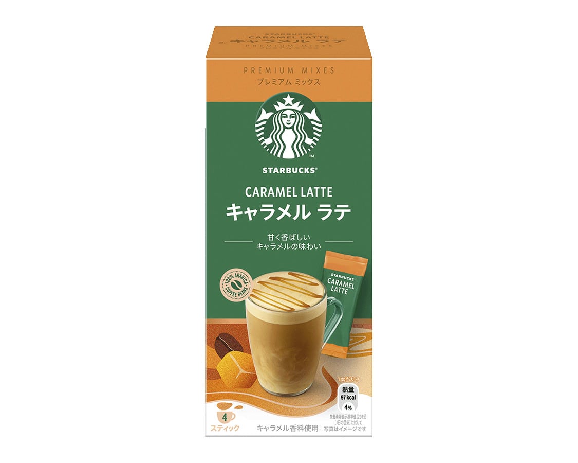 スターバックスプレミアムミックスキャラメルラテ4個 ※軽(ご注文単位6個)【直送品】
