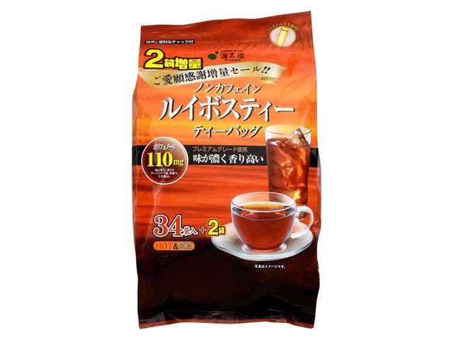国太楼お徳用ルイボスティーティーバッグ34袋 ※軽(ご注文単位12個)【直送品】