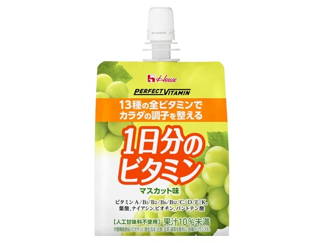 ハウスWF1日分ビタミンゼリーマスカット180g※軽(ご注文単位6個)【直送品】