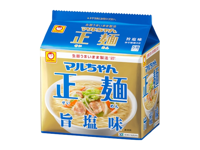 マルちゃんマルちゃん正麺旨塩5食パック112g※軽(ご注文単位6個)【直送品】