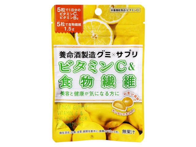 養命酒製造グミXサプリビタミンC&食物繊維40g※軽(ご注文単位6個)【直送品】