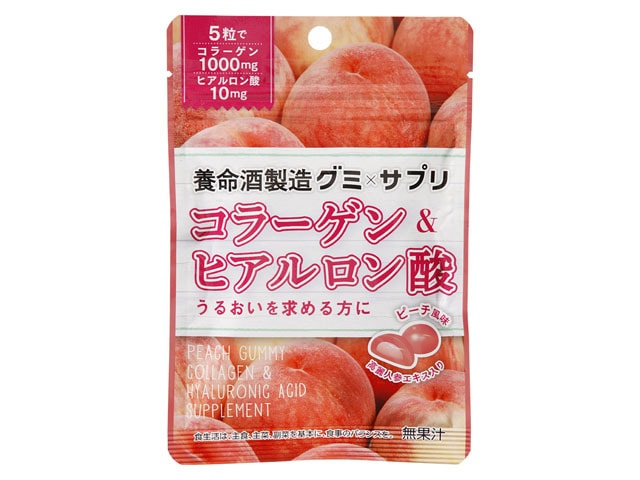 養命酒製造グミXサプリコラーゲン&ヒアルロン40g※軽(ご注文単位6個)【直送品】