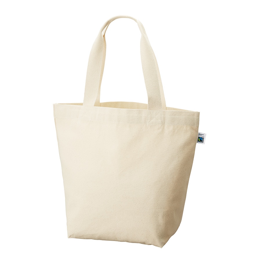 MARKLESS STYLE フェアトレード コットンキャンバストート L 内ポケット ナチュラル TF-0019-008 1枚(ご注文単位1枚)【直送品】