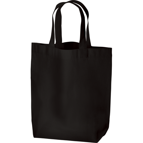 MARKLESS STYLE 厚手コットン マチ付トート M ブラック TR-0912-009 1枚（ご注文単位1枚）【直送品】