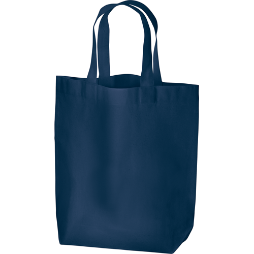 MARKLESS STYLE 厚手コットン マチ付トート M ネイビー TR-0912-006 1枚（ご注文単位1枚）【直送品】