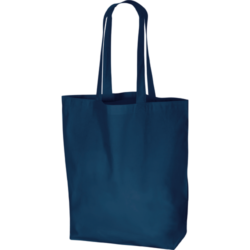 MARKLESS STYLE 厚手コットン マチ付トート L ネイビー TR-0913-006 1枚（ご注文単位1枚）【直送品】