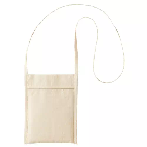 MARKLESS STYLE 厚手コットン ミニサコッシュ ナチュラル TR-0998-008 1枚(ご注文単位1枚)【直送品】