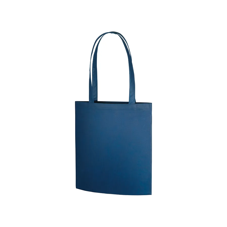 MARKLESS STYLE 再生不織布 フラットショルダートート ディープブルー TR-1200-006 1枚（ご注文単位1枚）【直送品】