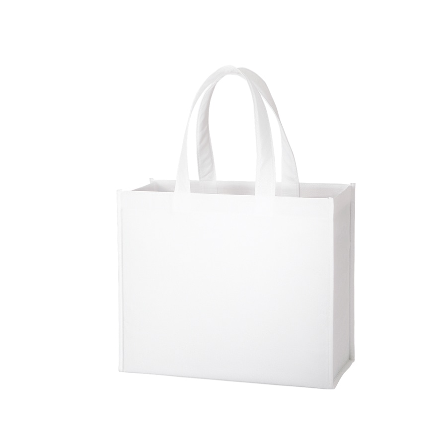 MARKLESS STYLE 再生不織布 スクエアトート ナチュラルホワイト TR-1186-044 1枚(ご注文単位1枚)【直送品】