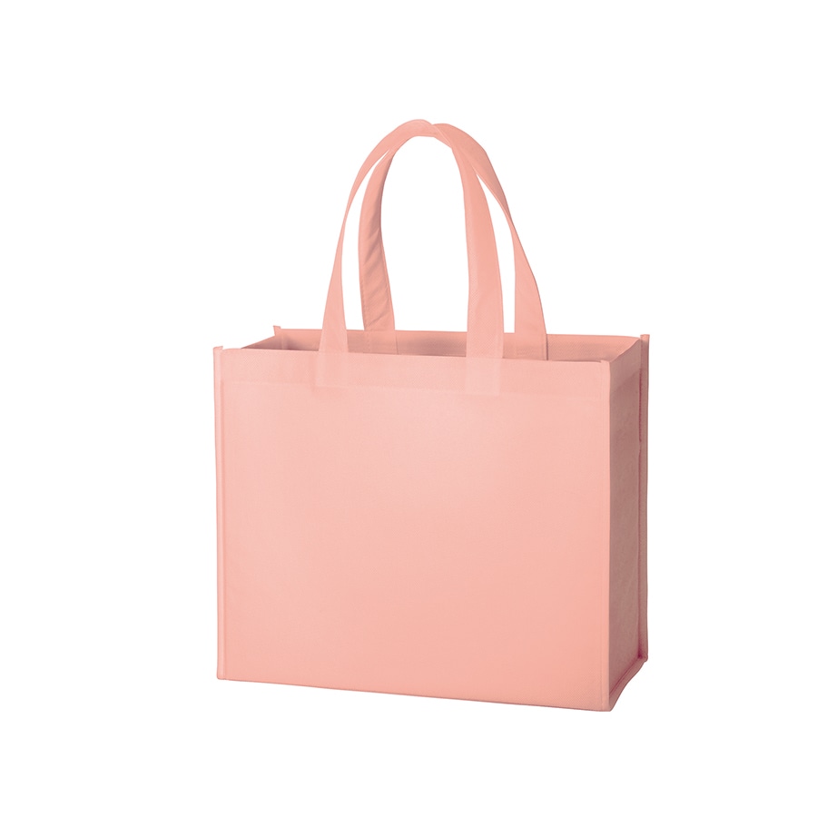 MARKLESS STYLE 再生不織布 スクエアトート サーモンピンク TR-1186-030 1枚(ご注文単位1枚)【直送品】