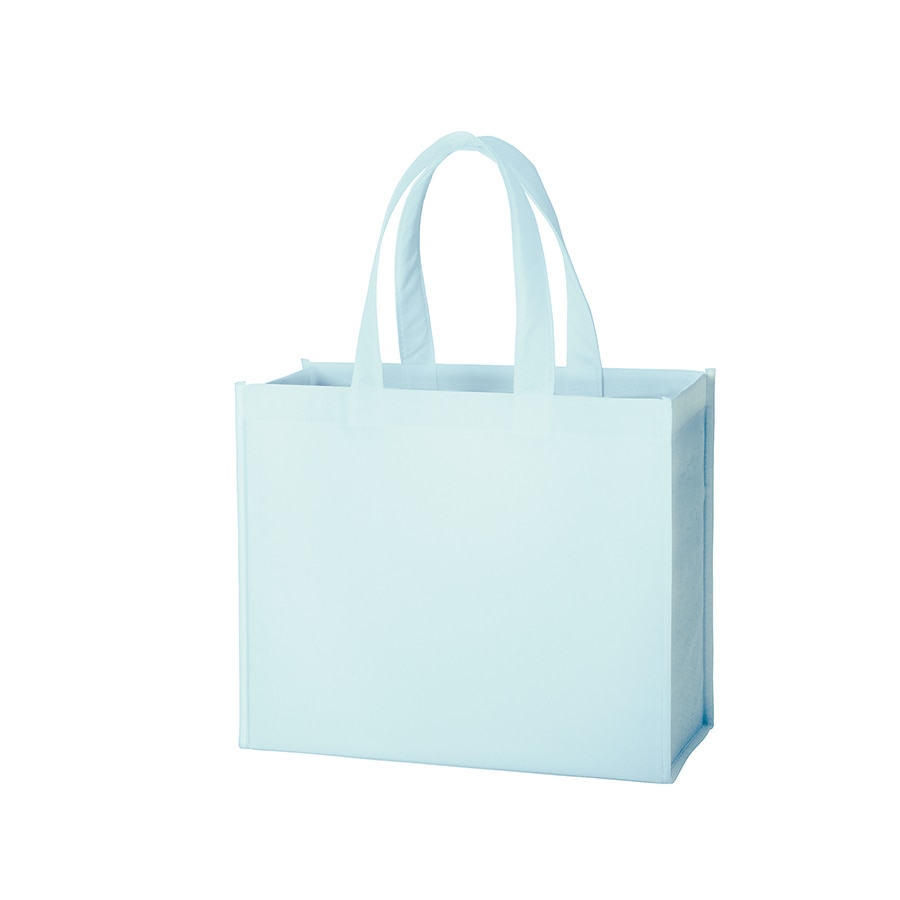 MARKLESS STYLE 再生不織布 スクエアトート ライトブルー TR-1186-034 1枚(ご注文単位1枚)【直送品】