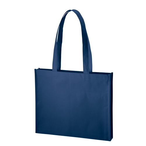MARKLESS STYLE 不織布 A4ワイドスクエアトート ディープブルー TR-1092-006 1枚（ご注文単位1枚）【直送品】