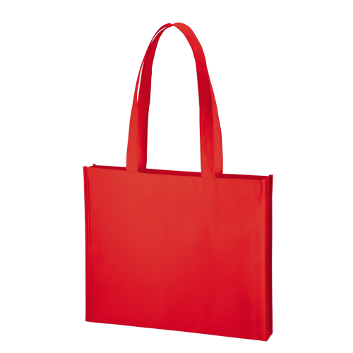 MARKLESS STYLE 不織布 A4ワイドスクエアトート レッド TR-1092-002 1枚（ご注文単位1枚）【直送品】
