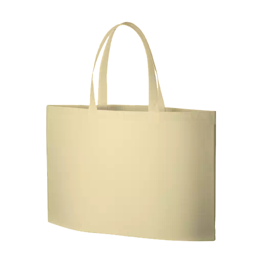 MARKLESS STYLE 不織布 イベントバッグガゼットマチ付 ベージュ TR-0629-028 1枚（ご注文単位1枚）【直送品】