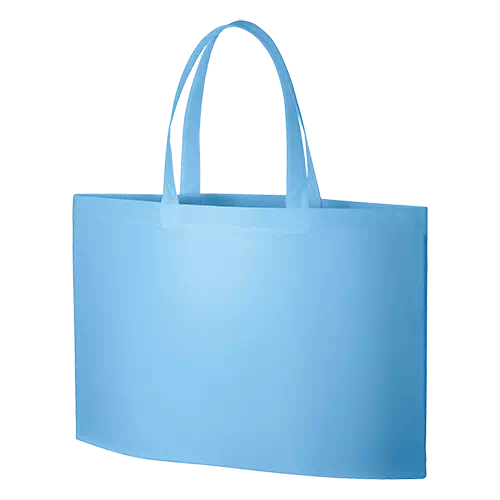 MARKLESS STYLE 不織布 イベントバッグガゼットマチ付 フロスティブルー TR-0629-034 1枚（ご注文単位1枚）【直送品】