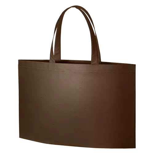 MARKLESS STYLE 不織布 イベントバッグガゼットマチ付 ブラウン TR-0629-007 1枚（ご注文単位1枚）【直送品】