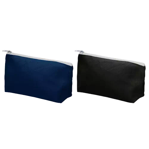 MARKLESS STYLE キャンバス ベーシックポーチ ナイトブラック TR-0826-009 1個（ご注文単位1個）【直送品】