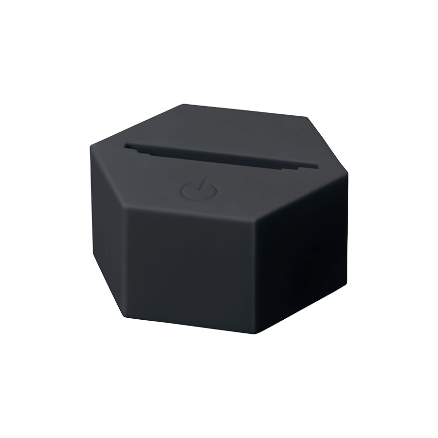 MARKLESS STYLE ライティングスタンド ラージ 六角 アクリル板対応 ブラック TS-1829-009 1個(ご注文単位1個)【直送品】