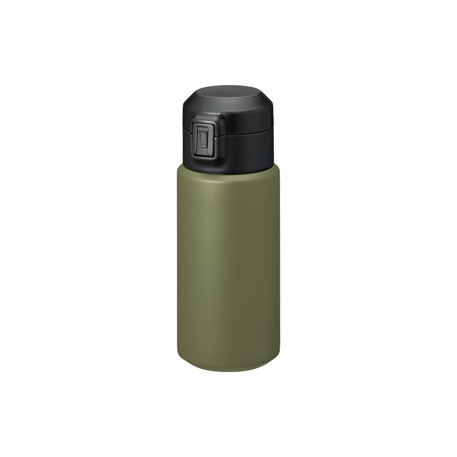 MARKLESS STYLE Zalatto ワンタッチサーモボトル 350ml カーキ TS-1814-025 1個(ご注文単位1個)【直送品】
