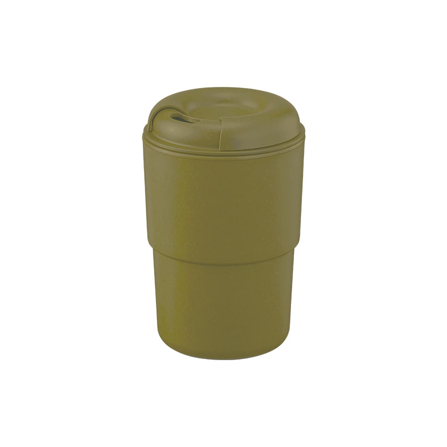 MARKLESS STYLE カフェタンブラースタッキング バンブーファイバー配合 カーキ TS-1765-025 1個(ご注文単位1個)【直送品】