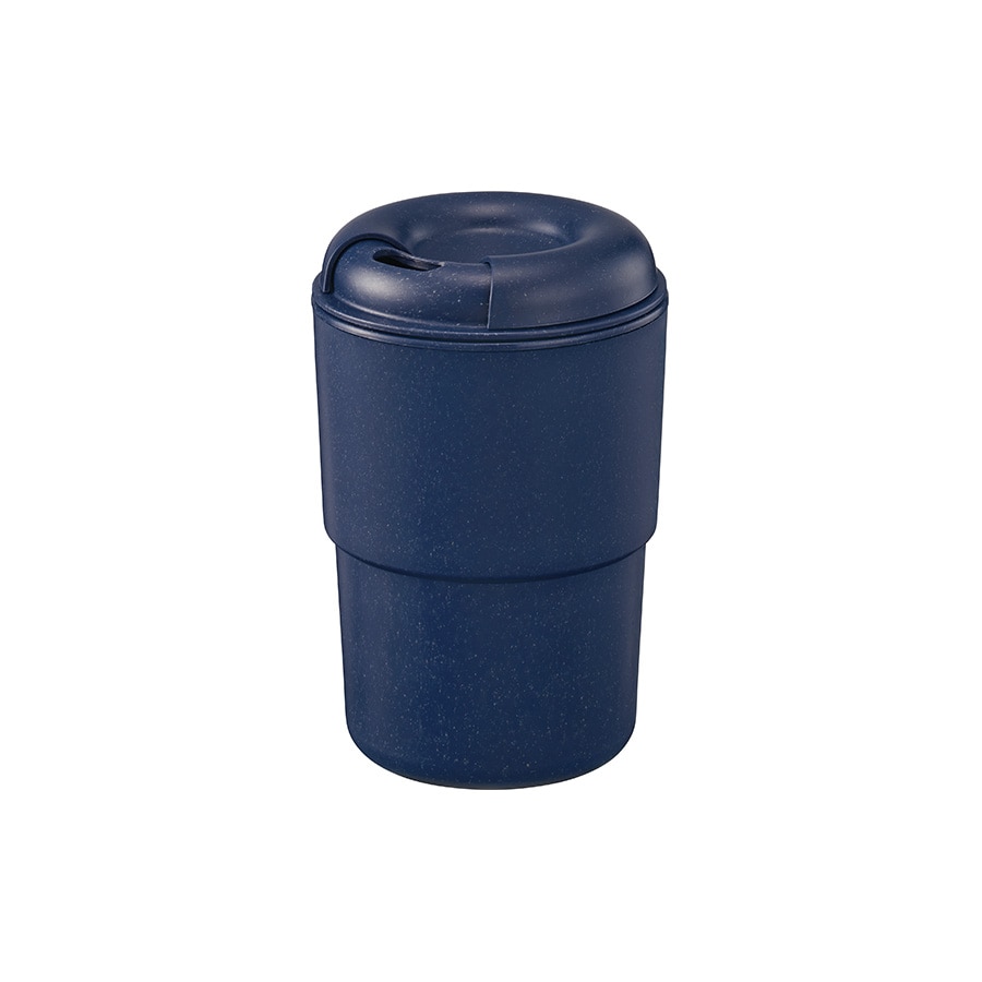 MARKLESS STYLE カフェタンブラースタッキング バンブーファイバー配合 ネイビー TS-1765-006 1個(ご注文単位1個)【直送品】
