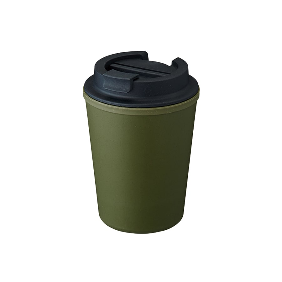 MARKLESS STYLE ダブルウォールタンブラー バンブーファイバー配合 カーキ TS-1697-025 1個(ご注文単位1個)【直送品】
