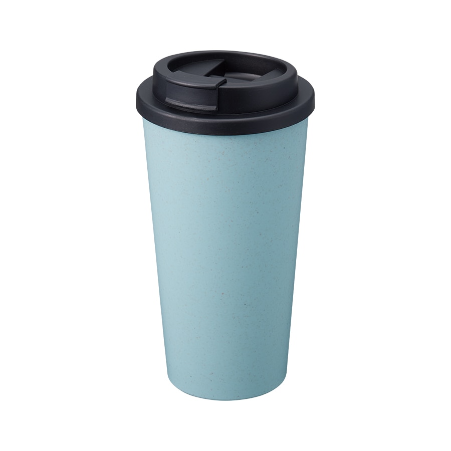 MARKLESS STYLE ダブルウォールタンブラー 480ml バンブーファイバー配合 スモークブルー TS-1733-034 1個(ご注文単位1個)【直送品】