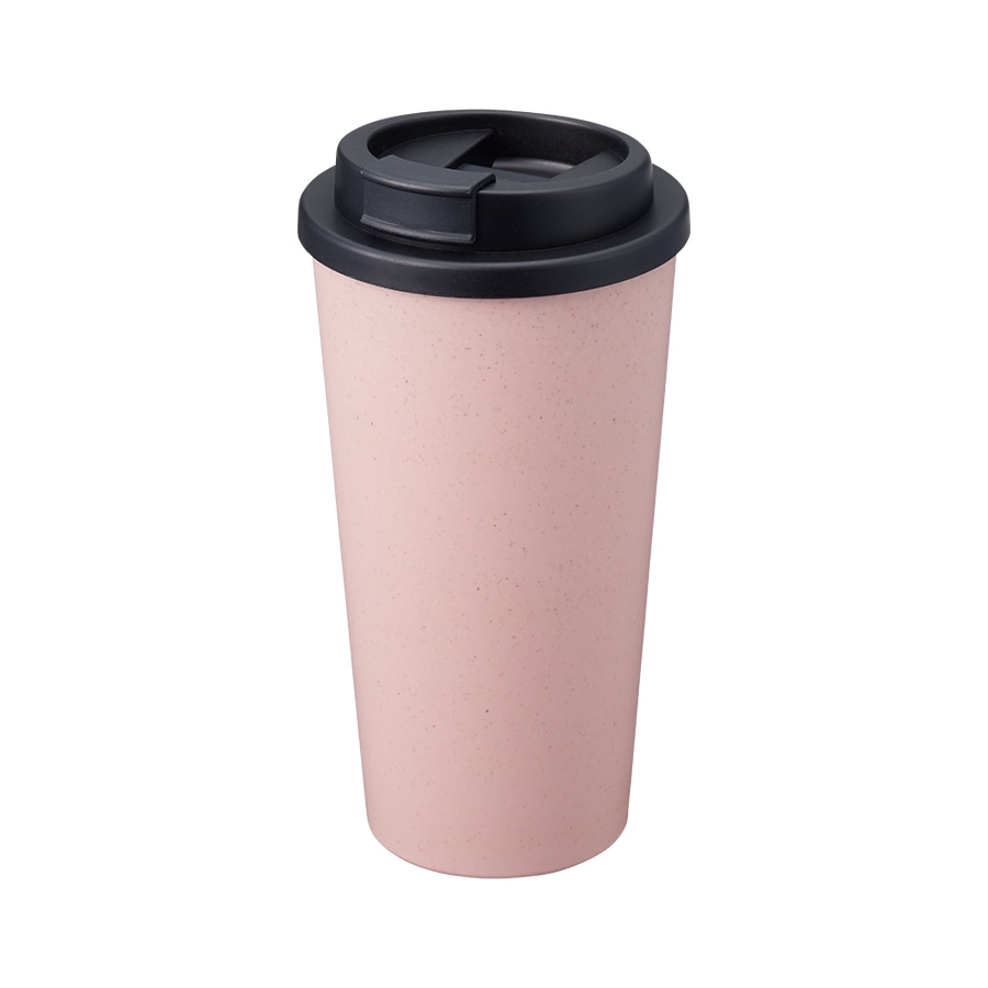 MARKLESS STYLE ダブルウォールタンブラー 480ml バンブーファイバー配合 スモークピンク TS-1733-030 1個(ご注文単位1個)【直送品】