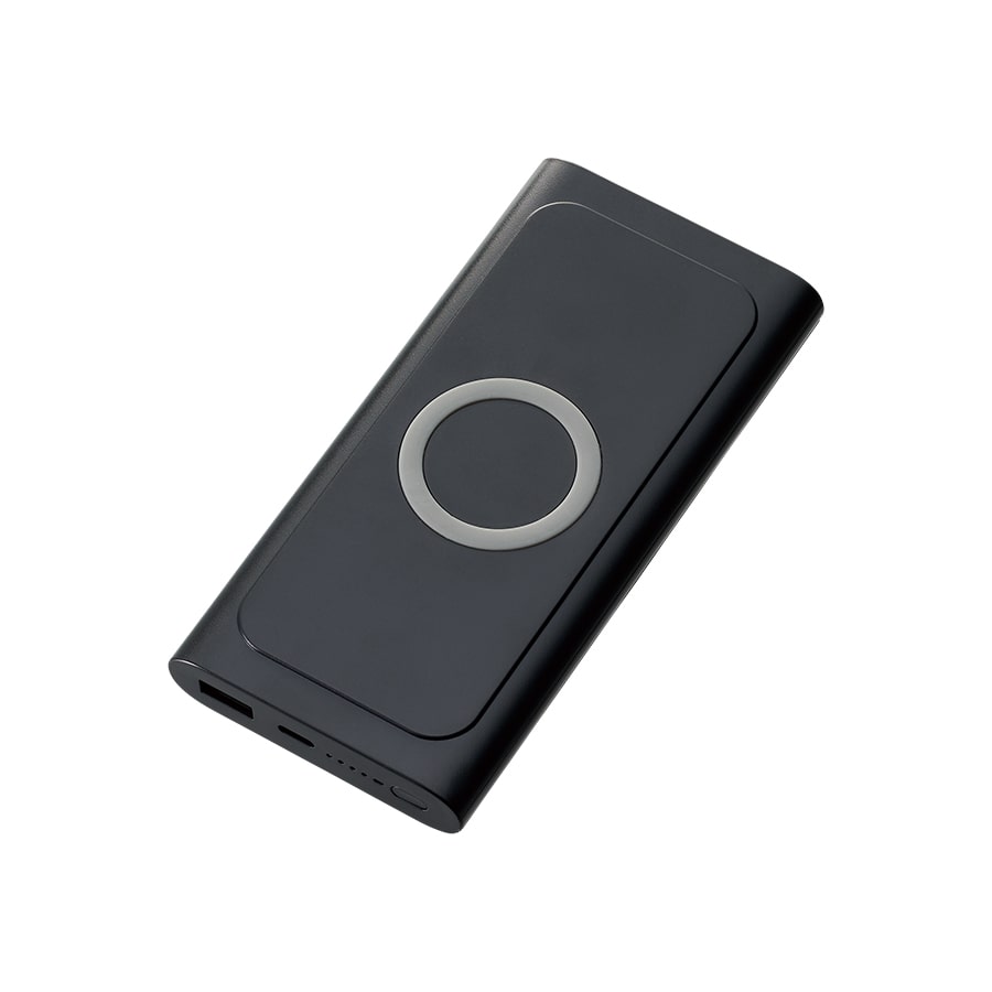 MARKLESS STYLE ワイヤレスモバイルチャージャー 10000mAh ブラック TS-1782-009 1個（ご注文単位1個）【直送品】