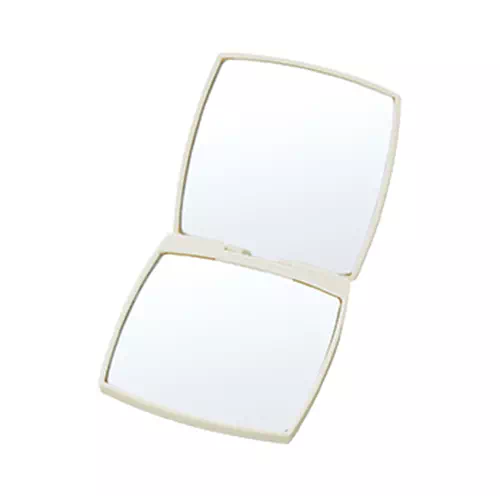 MARKLESS STYLE スクエアコンパクトミラー ホワイト TM-0057-044 1個(ご注文単位1個)【直送品】