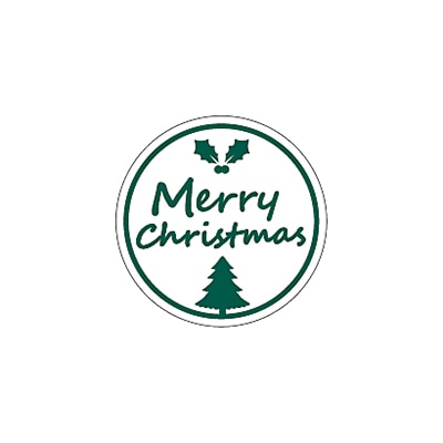 ARC POPシール メリークリスマス 緑 LX505S 1束(ご注文単位1束)【直送品】